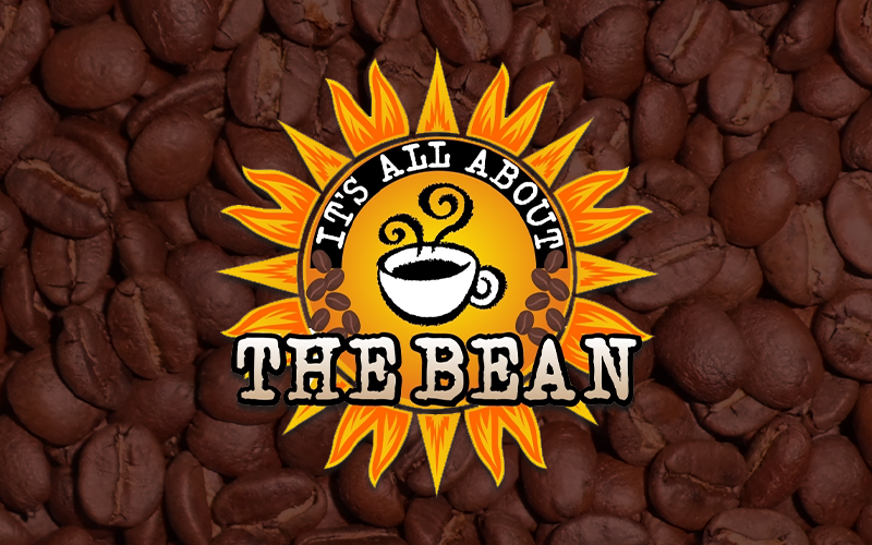 all about the bean logo on coffee beans